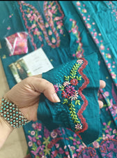 Open Pic/Republic Womens Wear Amaris/Winter/Teal/Khaddar