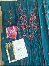 Open Pic/Republic Womens Wear Amaris/Winter/Teal/Khaddar