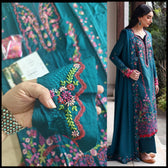 Open Pic/Republic Womens Wear Amaris/Winter/Teal/Khaddar