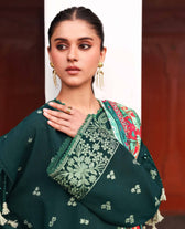 Republic Womens wear Winter Pakistani Suit Republic Womens Wear Amaris/Winter/Celeste/Emerald Green/Khaddar