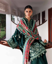 Republic Womens wear Winter Pakistani Suit Republic Womens Wear Amaris/Winter/Celeste/Emerald Green/Khaddar