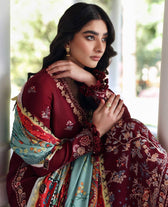 Republic Womens wear Winter Pakistani Suit Republic Womens Wear Amaris/Winter/Sienna/Oxblood/Karandi