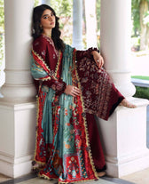 Republic Womens wear Winter Pakistani Suit Republic Womens Wear Amaris/Winter/Sienna/Oxblood/Karandi