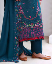 Republic Womens wear Winter Pakistani Suit Republic Womens Wear Amaris/Winter/Teal/Khaddar
