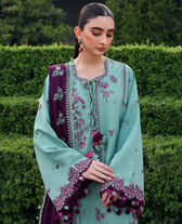 Republic Womens wear Winter Pakistani Suit Republic Womens Wear Amaris/Winter/Virella/Mint Green/Karandi