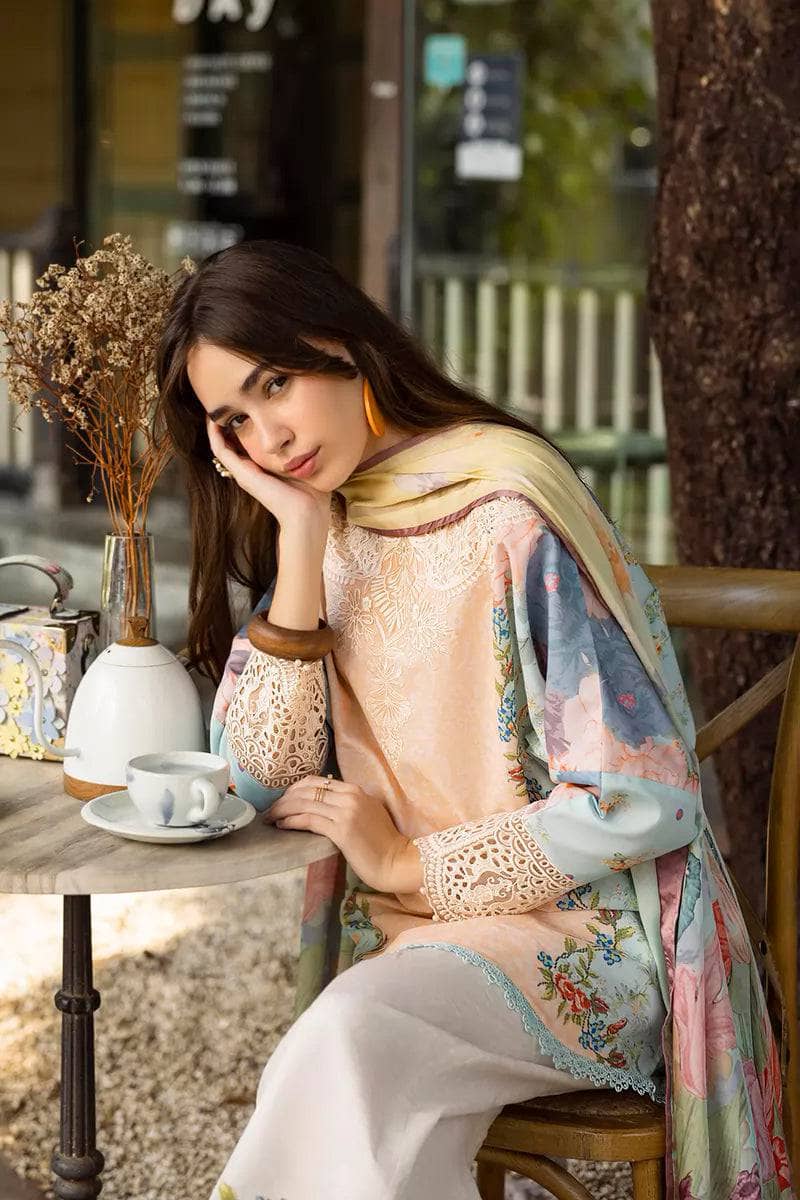 Roheenaz Ethereal Blooms/Ornella/Silk Dupatta