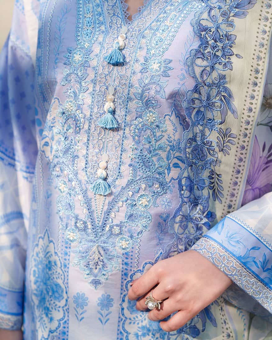 Roheenaz Whispered Florals/Quiet Meadow/Blue