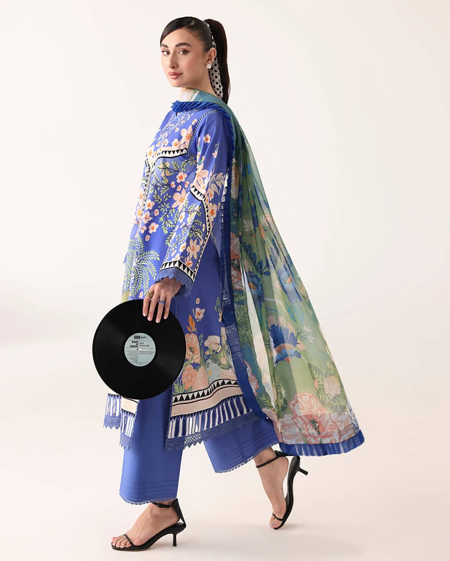 Roheenaz Rosette Lawn/Breeze Of Dawn/Silk Dupatta