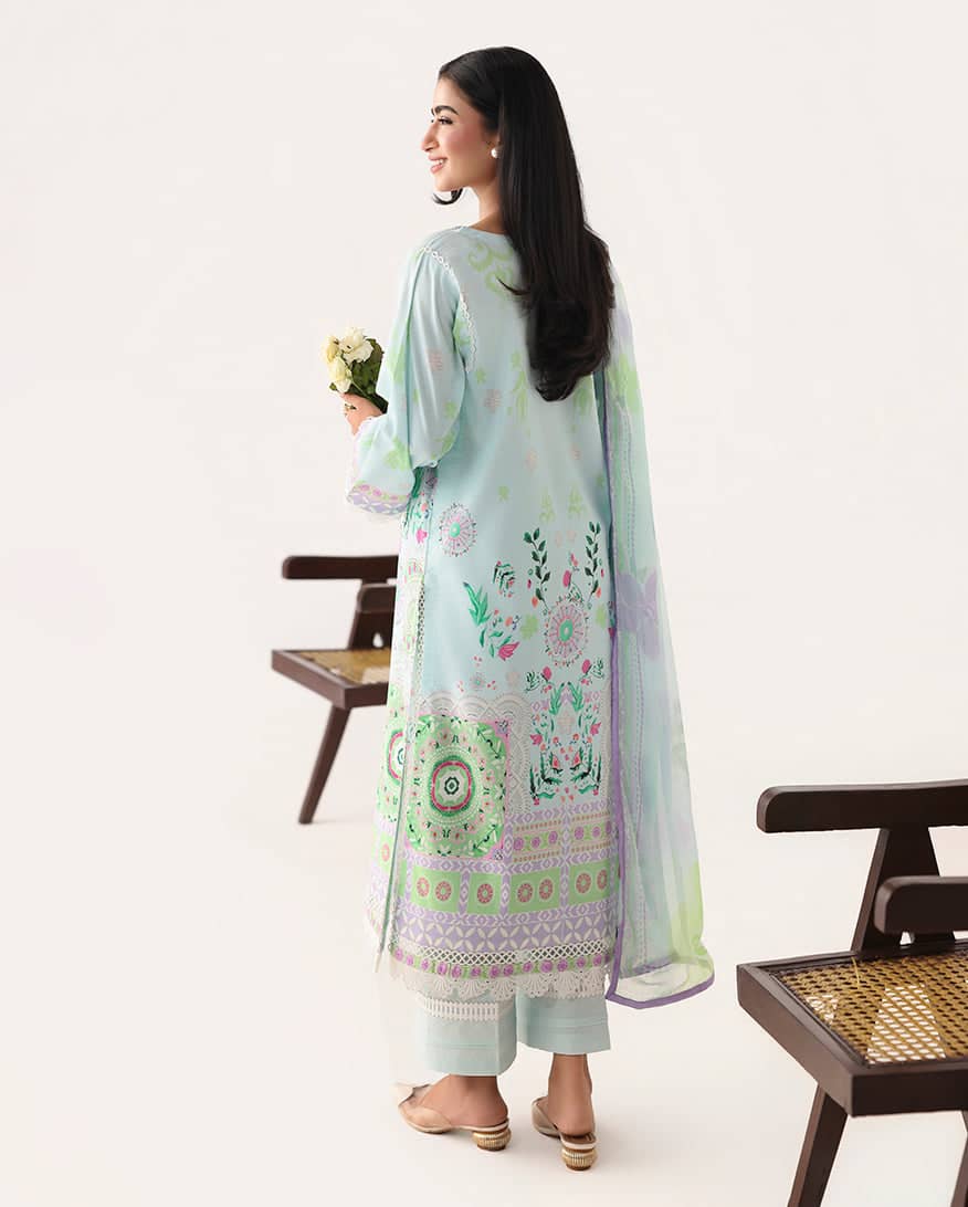 Roheenaz Rosette Lawn/Cool Mirage/Chiffon Dupatta
