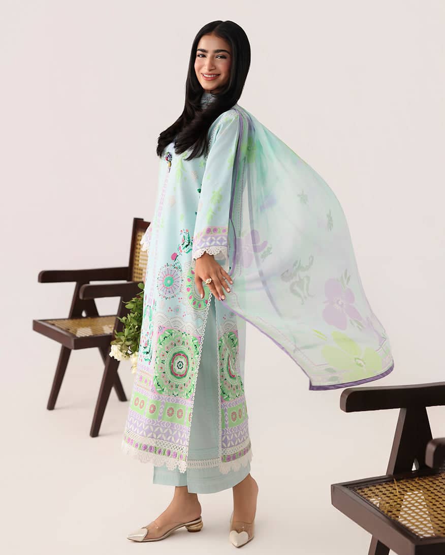 Roheenaz Rosette Lawn/Cool Mirage/Chiffon Dupatta