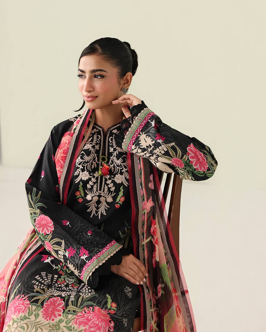 Roheenaz Rosette Lawn/Radiant Noon/Chiffon Dupatta