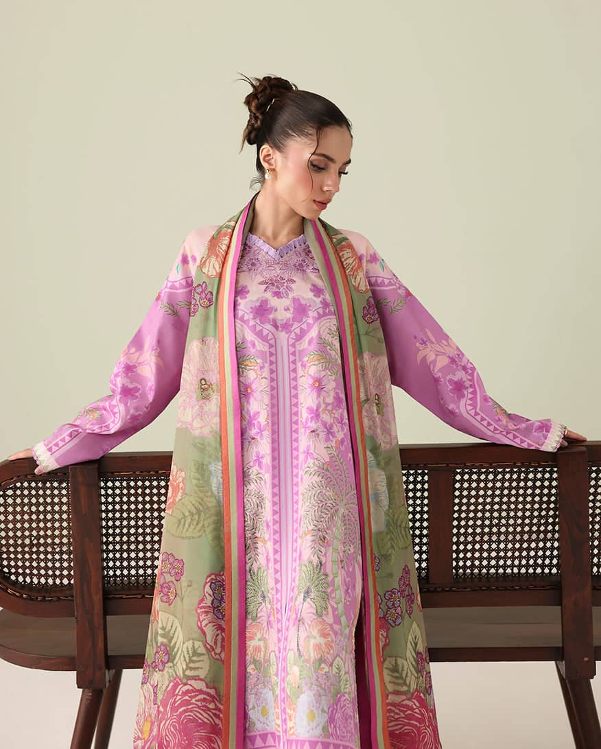 Restocked/Roheenaz Rosette Lawn/Soft Solitice/Silk Dupatta