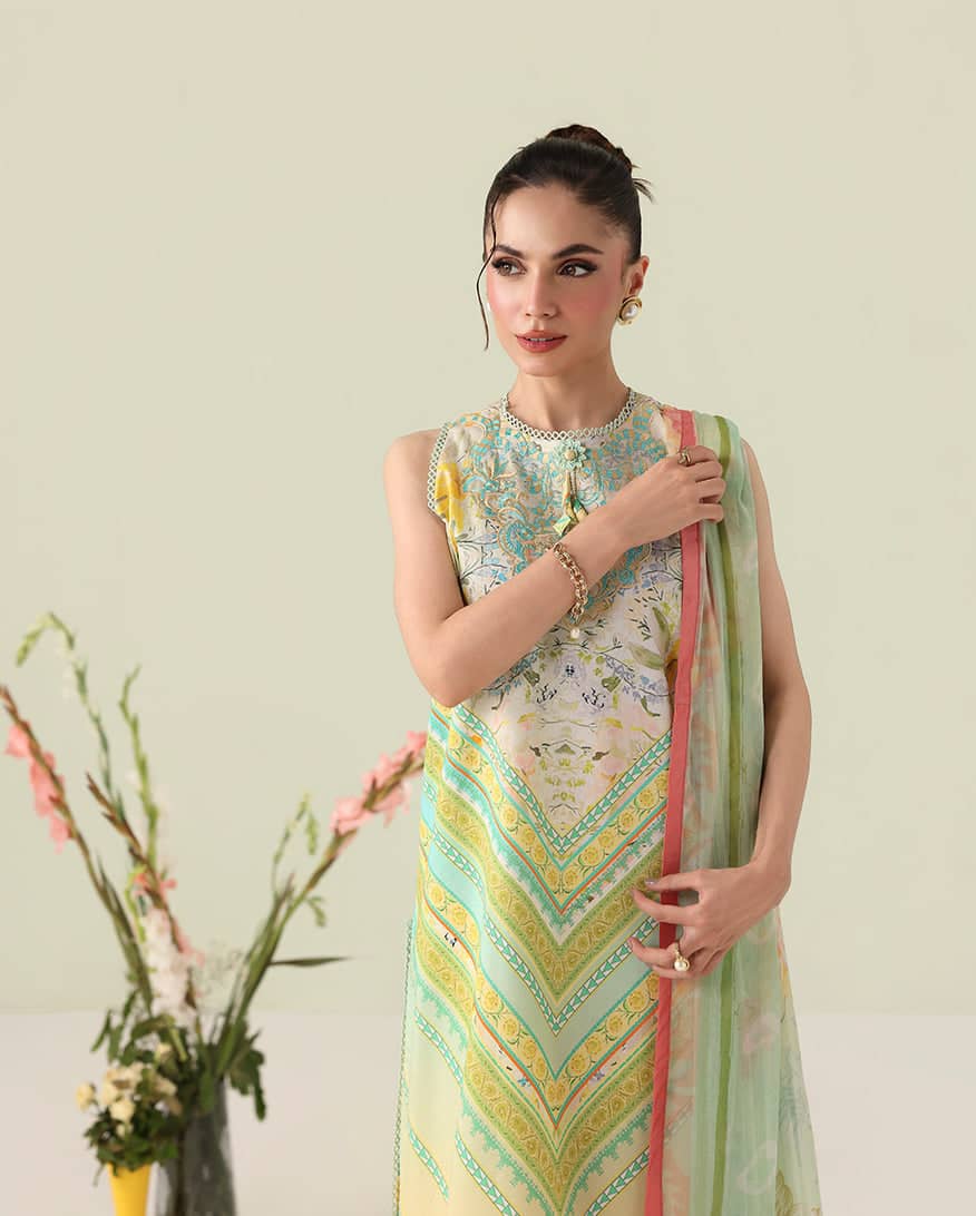 Roheenaz Rosette Lawn/Whispering Wind/Chiffon Dupatta