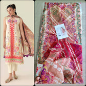 Open Pic/Roheenaz Rosette Lawn/Pastel Symphony/Silk Dupatta