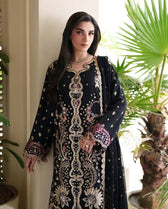 Roheenaz Mah E Noor Silk/Chandni/Black