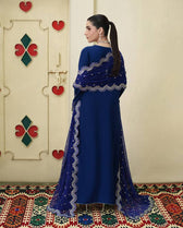 Roheenaz Mah E Noor Silk/Husn Ara/Electric Blue