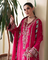 Roheenaz Mah E Noor Silk/Mahveen/Fuchsia Pink