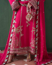 Roheenaz Mah E Noor Silk/Mahveen/Fuchsia Pink