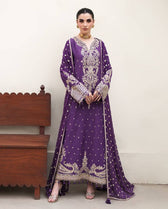 Roheenaz Mah E Noor Silk/Rukhsaar/Deep Purple