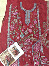 Sale‼️Open Pic/Sadaf Fawad Khan Siraa Lawn 26/Laal