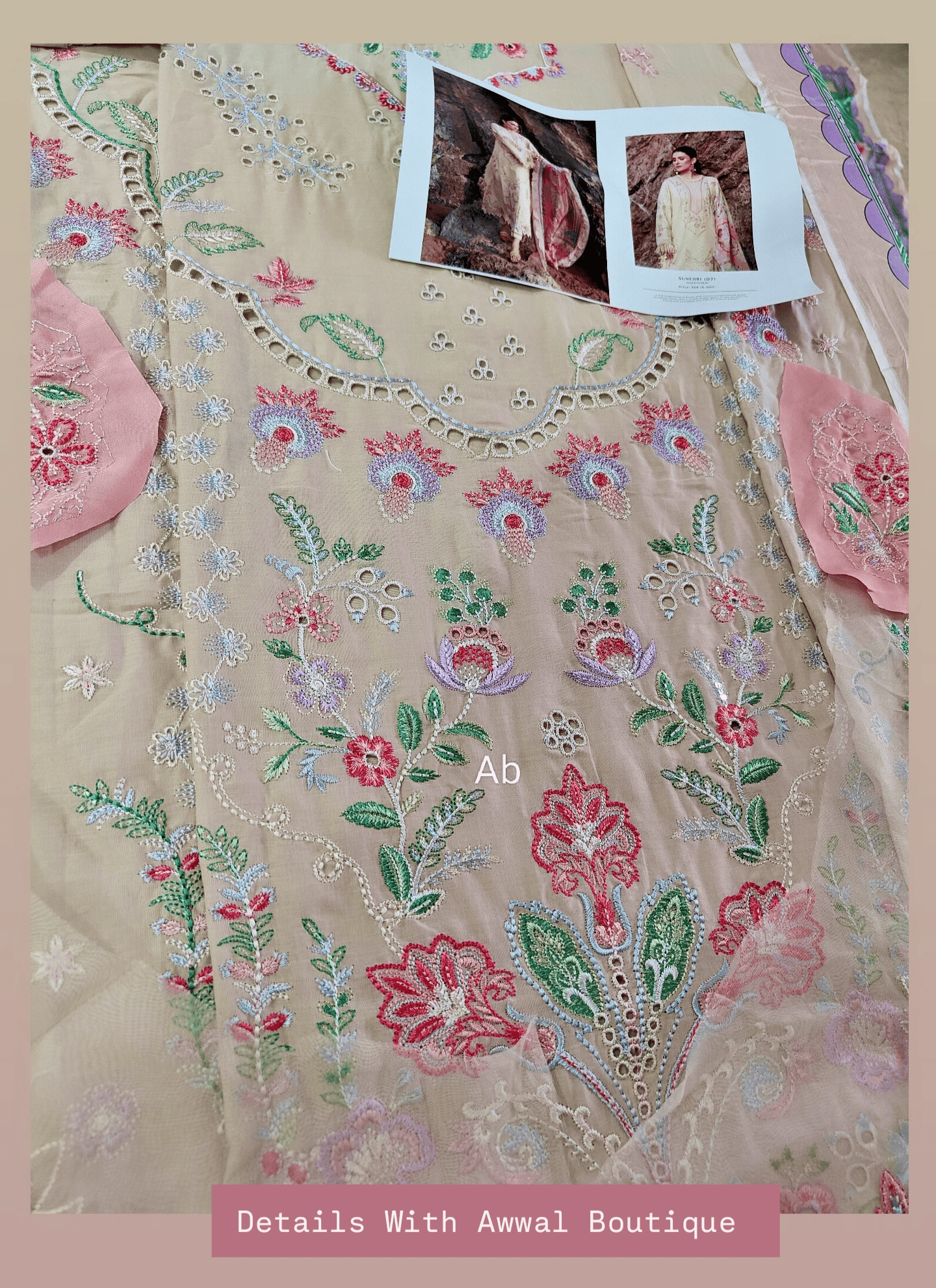 Open Pic/Sadaf Fawad Khan Siraa Lawn 26/Sunehri