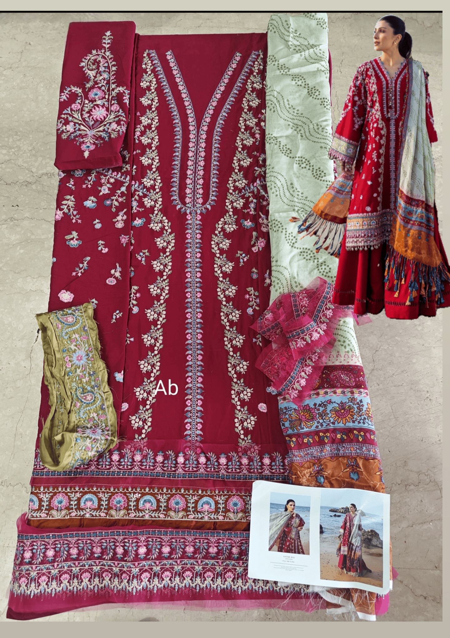 Open Pic/Sale‼️Sadaf Fawad Khan Siraa Lawn 26/Aatish