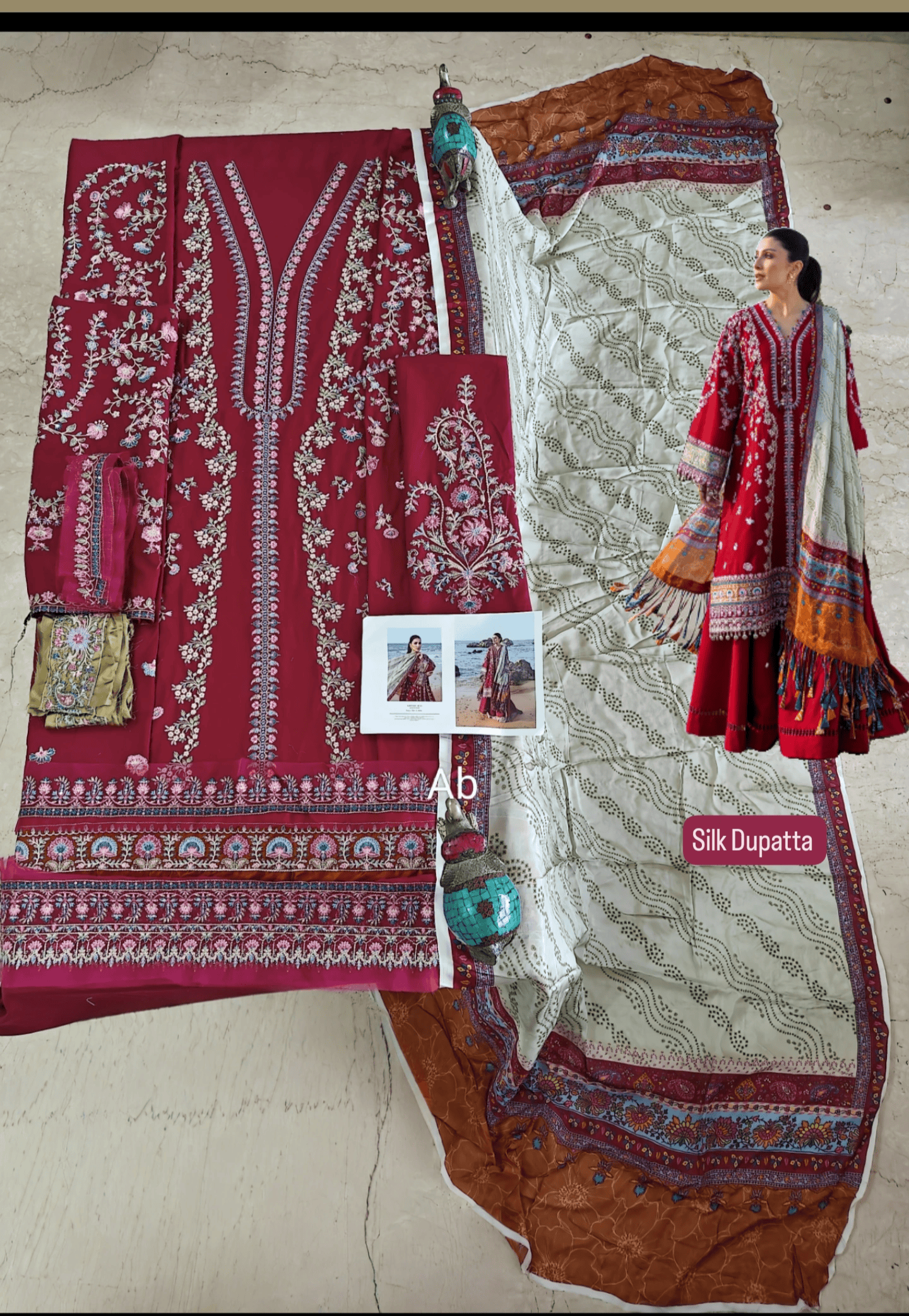 Open Pic/Sale‼️Sadaf Fawad Khan Siraa Lawn 26/Aatish
