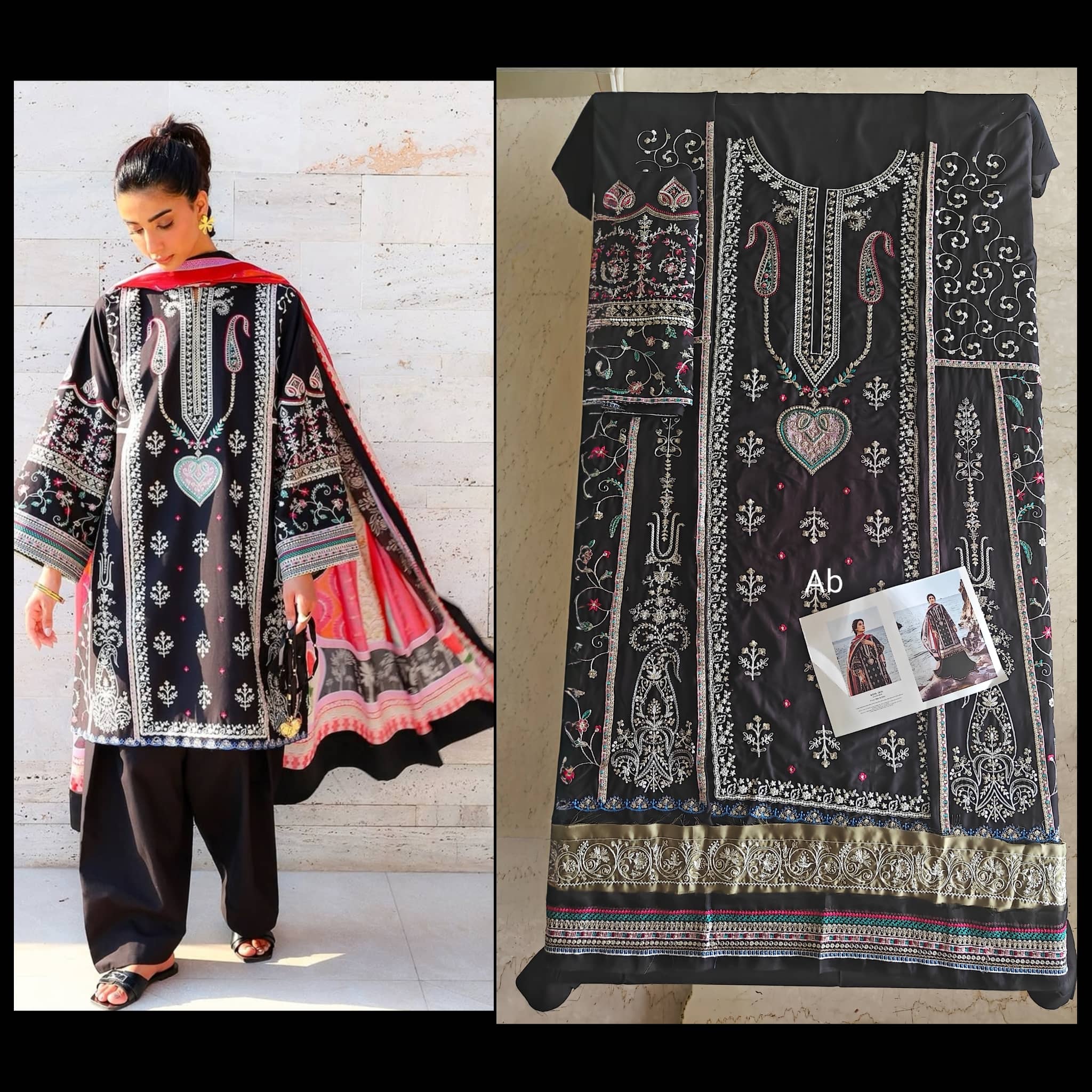 Open Pic/Sale‼️Sadaf Fawad Khan Siraa Lawn 26/Kohl