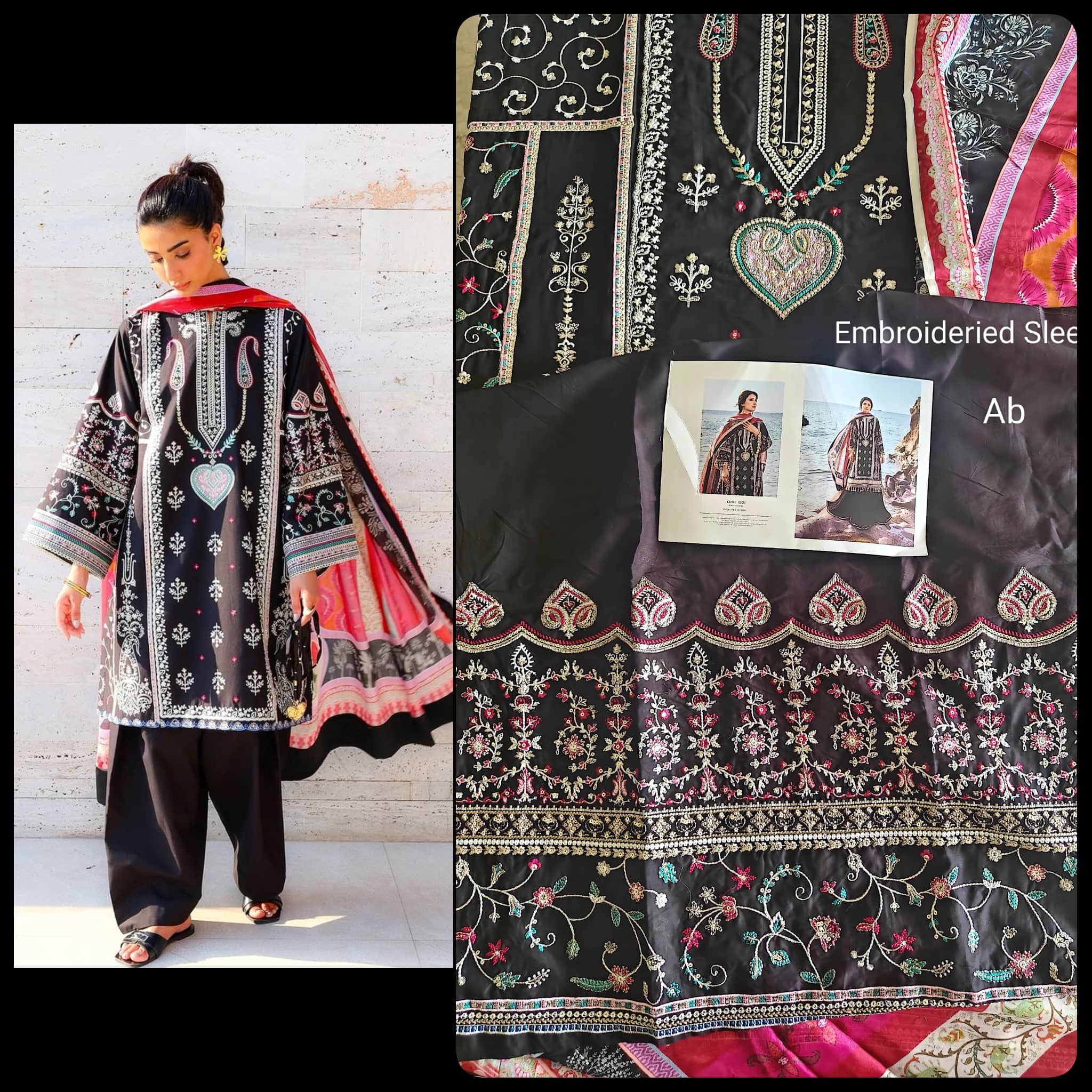 Open Pic/Sale‼️Sadaf Fawad Khan Siraa Lawn 26/Kohl