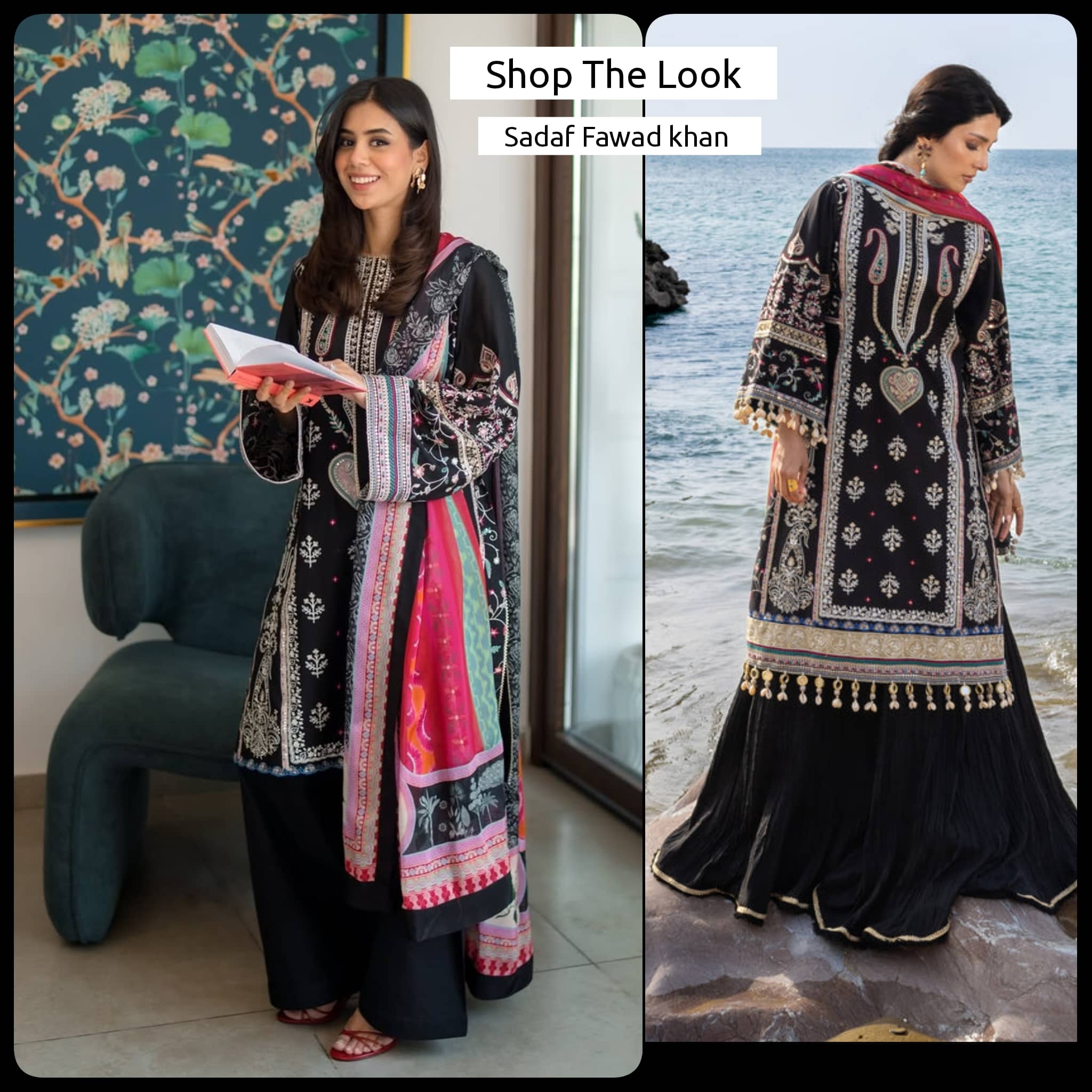 Sale‼️Spotted in Sadaf Fawad Khan Siraa Lawn 26/Kohl