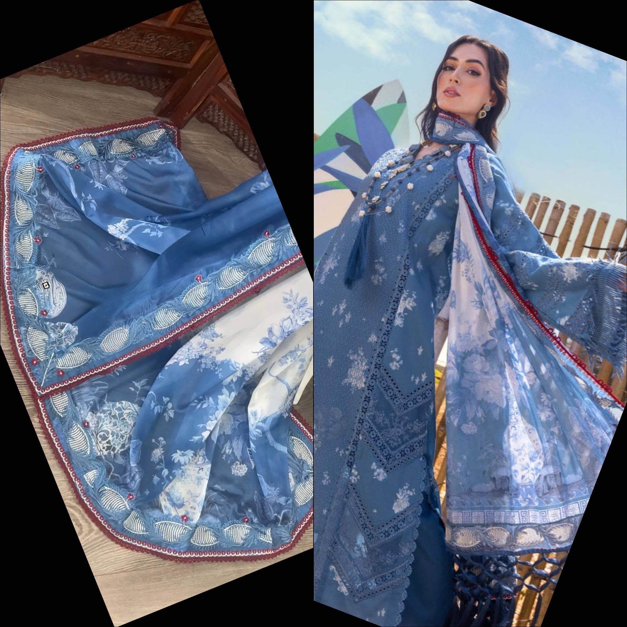 Stitched Look of Unstitched Saira Shakira Lawn 25/Cecil A/Size - XL L M S