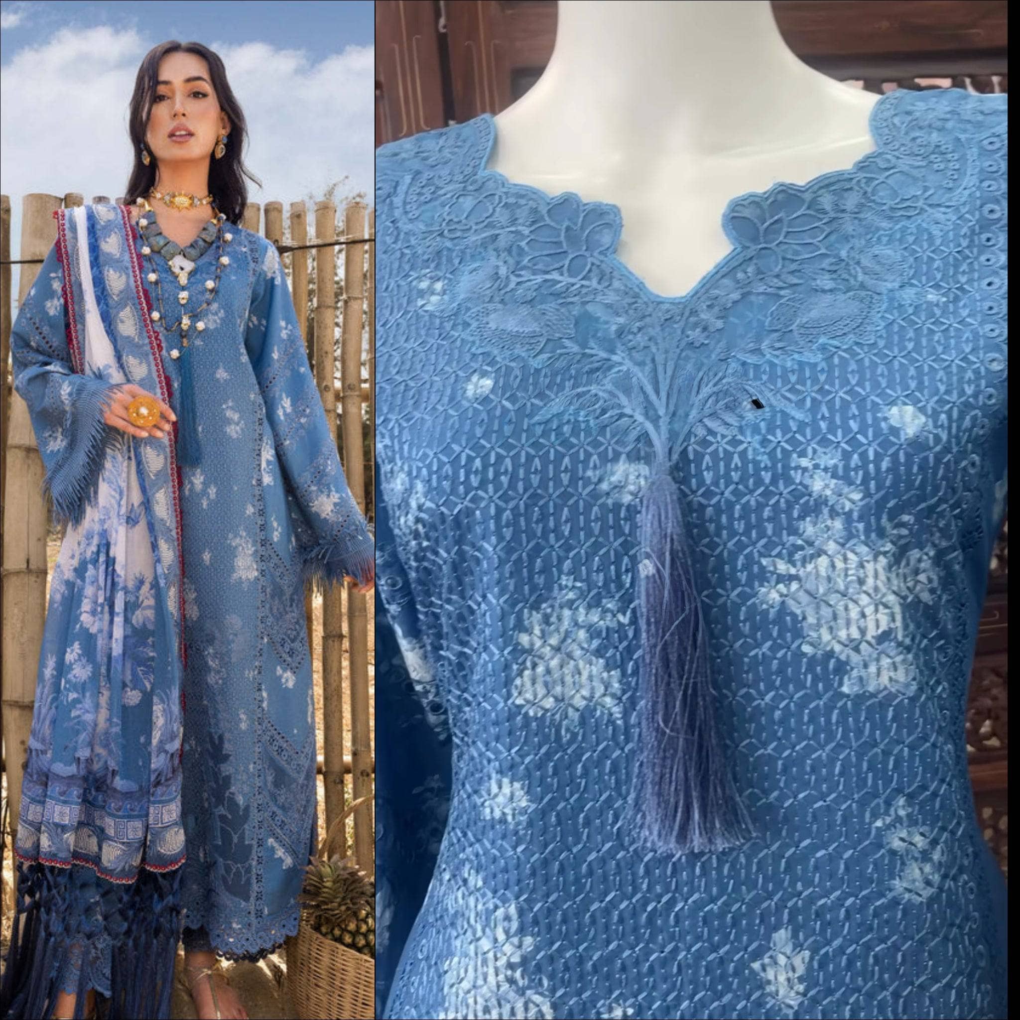 Stitched Look of Unstitched Saira Shakira Lawn 25/Cecil A/Size - XL L M S