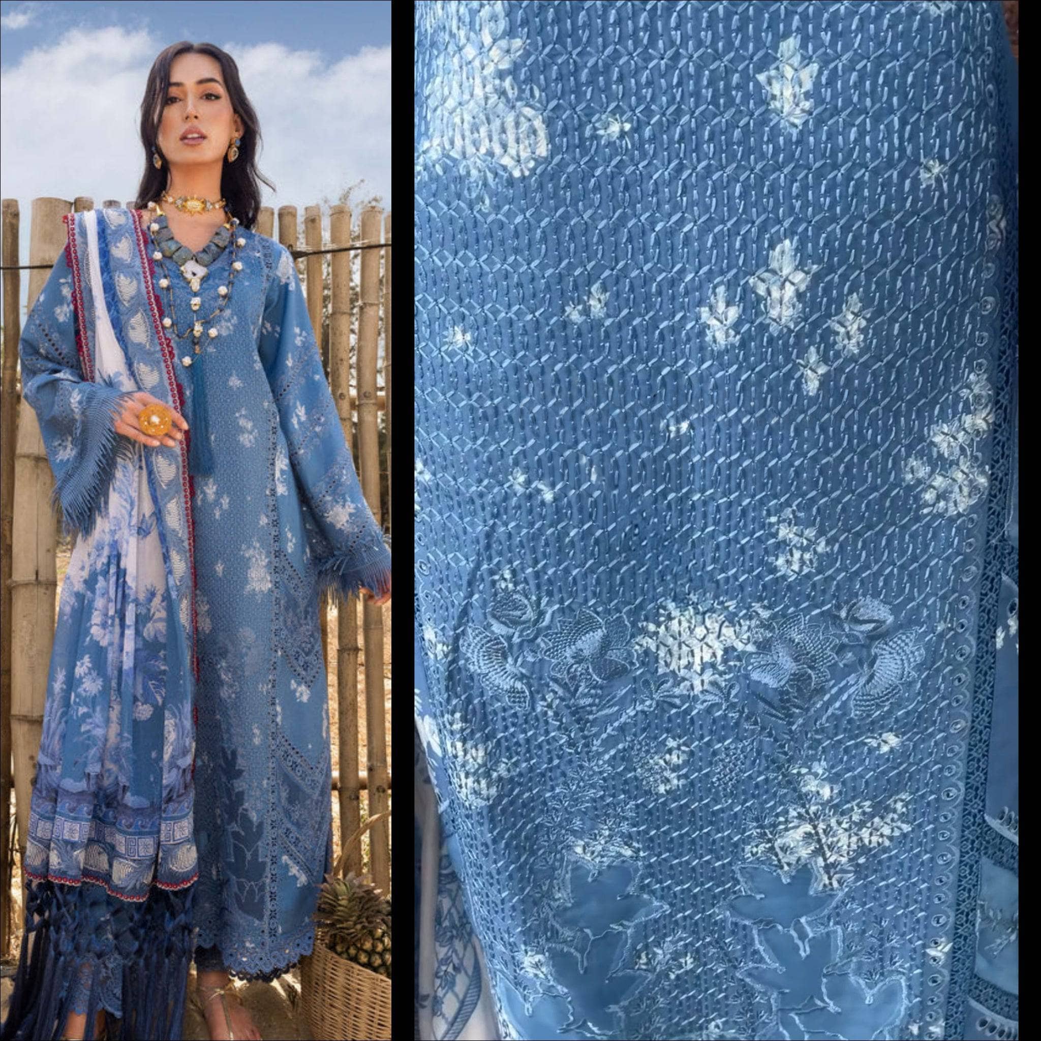 Stitched Look of Unstitched Saira Shakira Lawn 25/Cecil A/Size - XL L M S