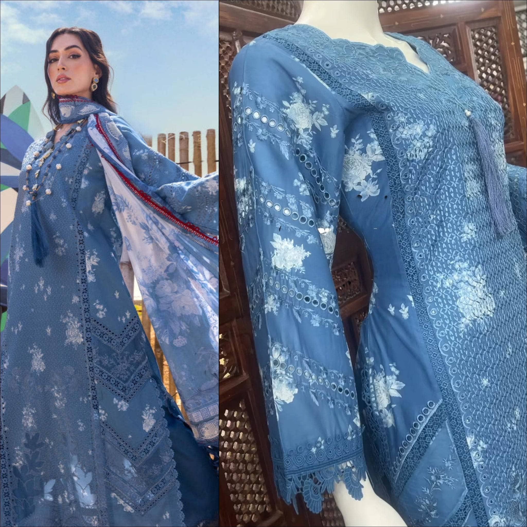 Stitched Look of Unstitched Saira Shakira Lawn 25/Cecil A/Size - XL L M S