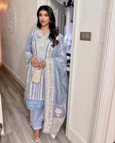 Spotted in Saira Shakira Lawn 25/NADINE-A/Periwinkle