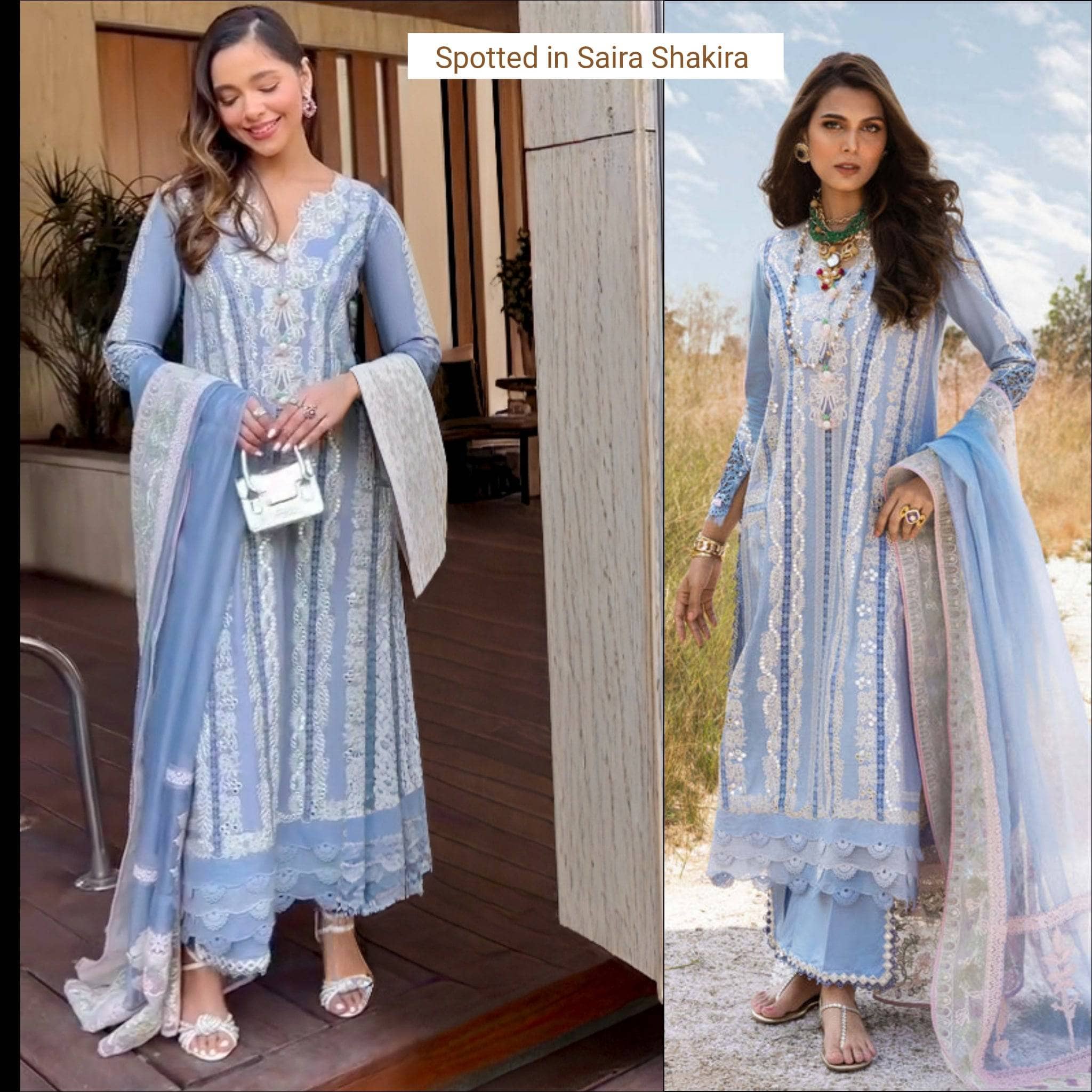 Spotted in Saira Shakira Lawn 25/NADINE-A/Periwinkle