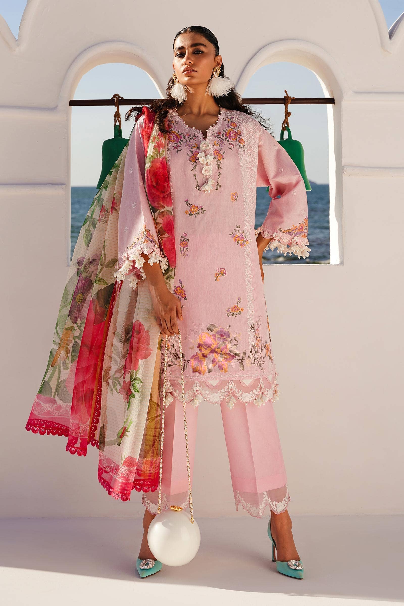 Sana Safinaz Muzlin 24/3 Pc/16 A/Pink