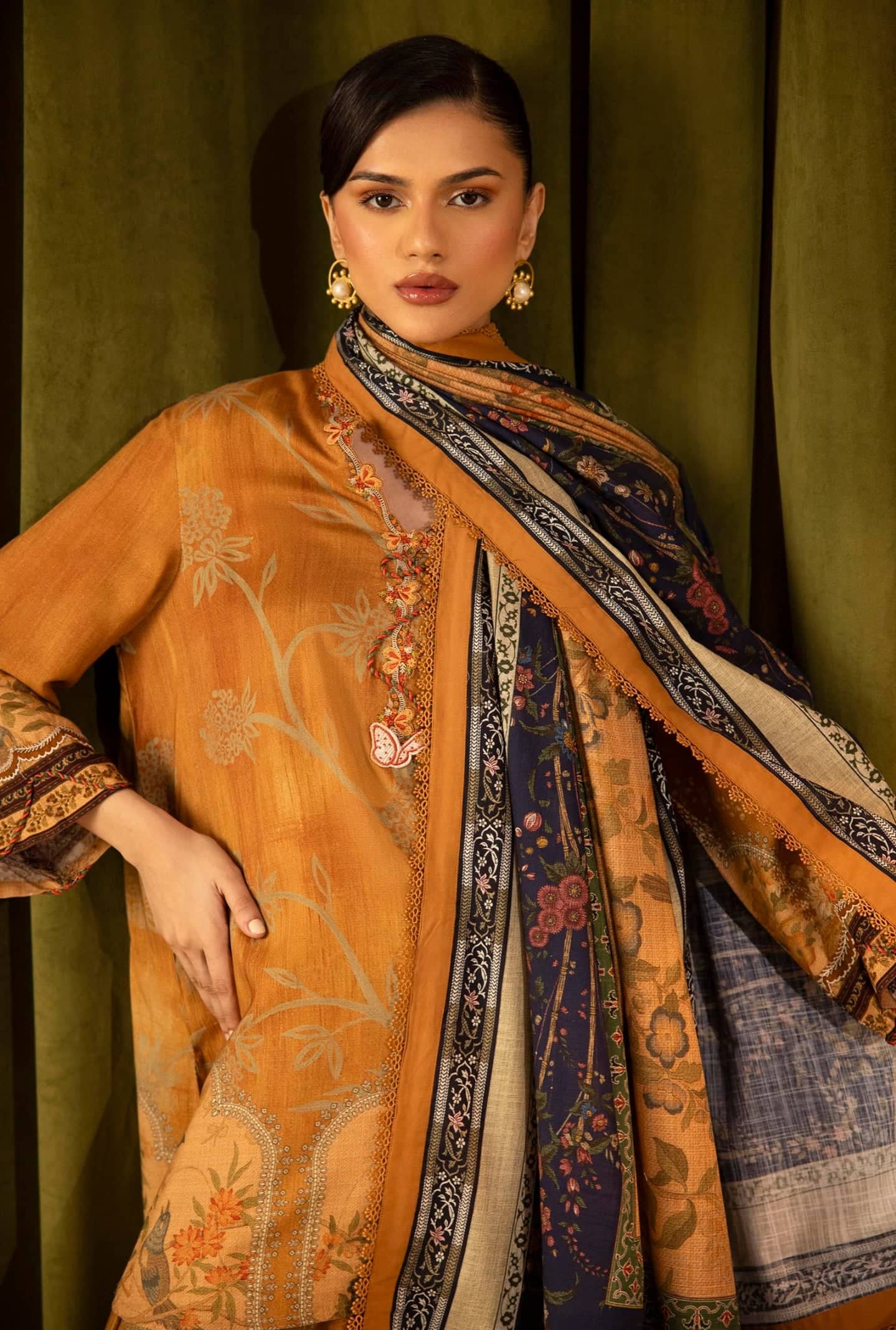 Sana Safinaz Luxury Winter Collection Sana Safinaz Muzlin Winter 25/16 B