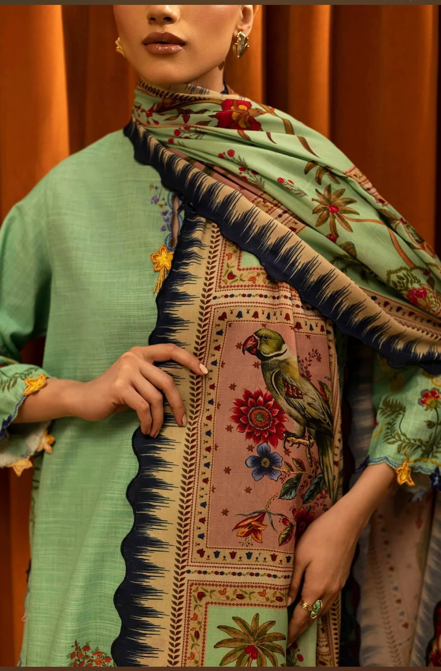 Sana Safinaz Luxury Winter Collection Sana Safinaz Muzlin Winter 25/4B