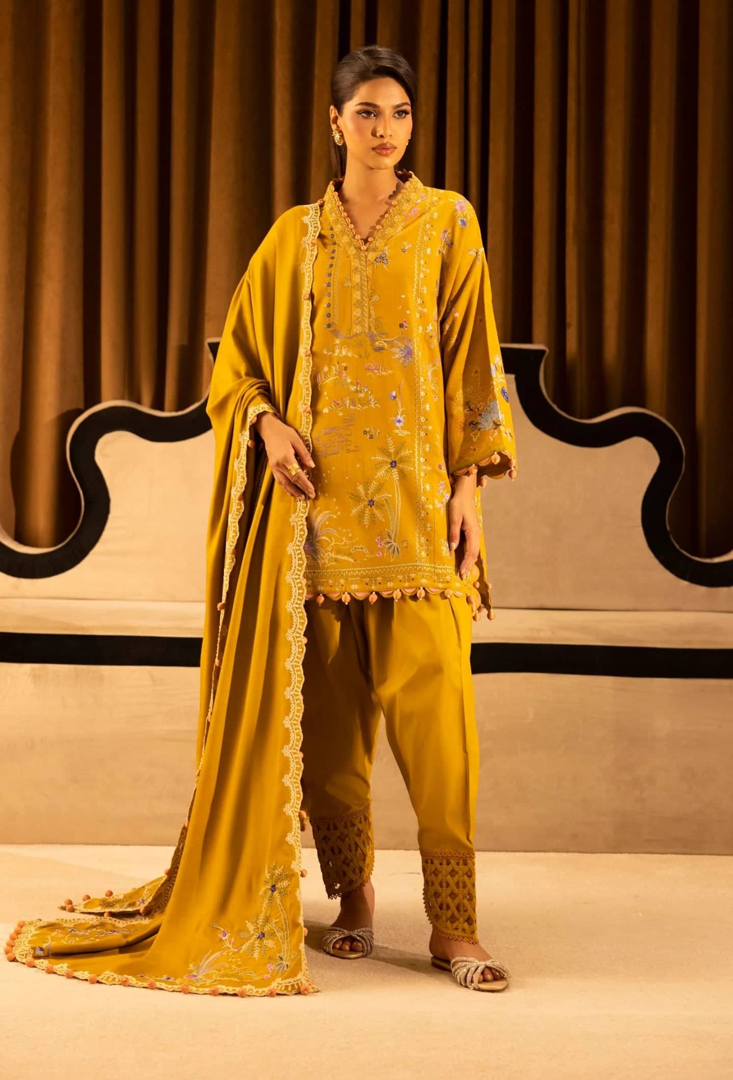 Sana Safinaz Luxury Winter Collection Sana Safinaz Muzlin Winter 25/7B