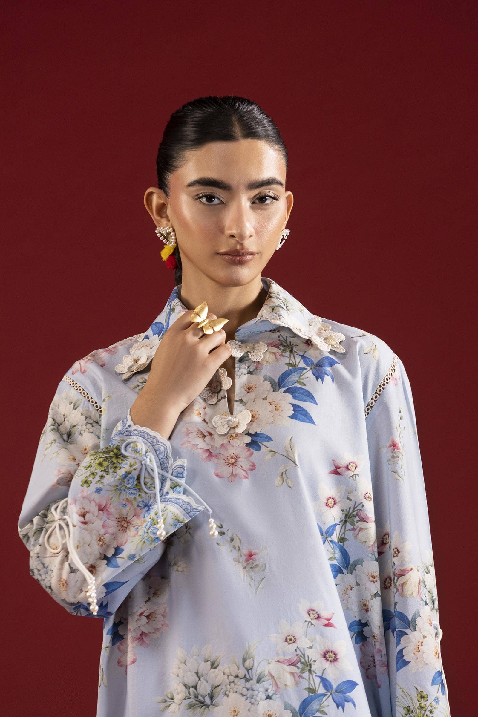Sana Safinaz Mahay 26/Vol 4/1A/Shirt Bottom Set