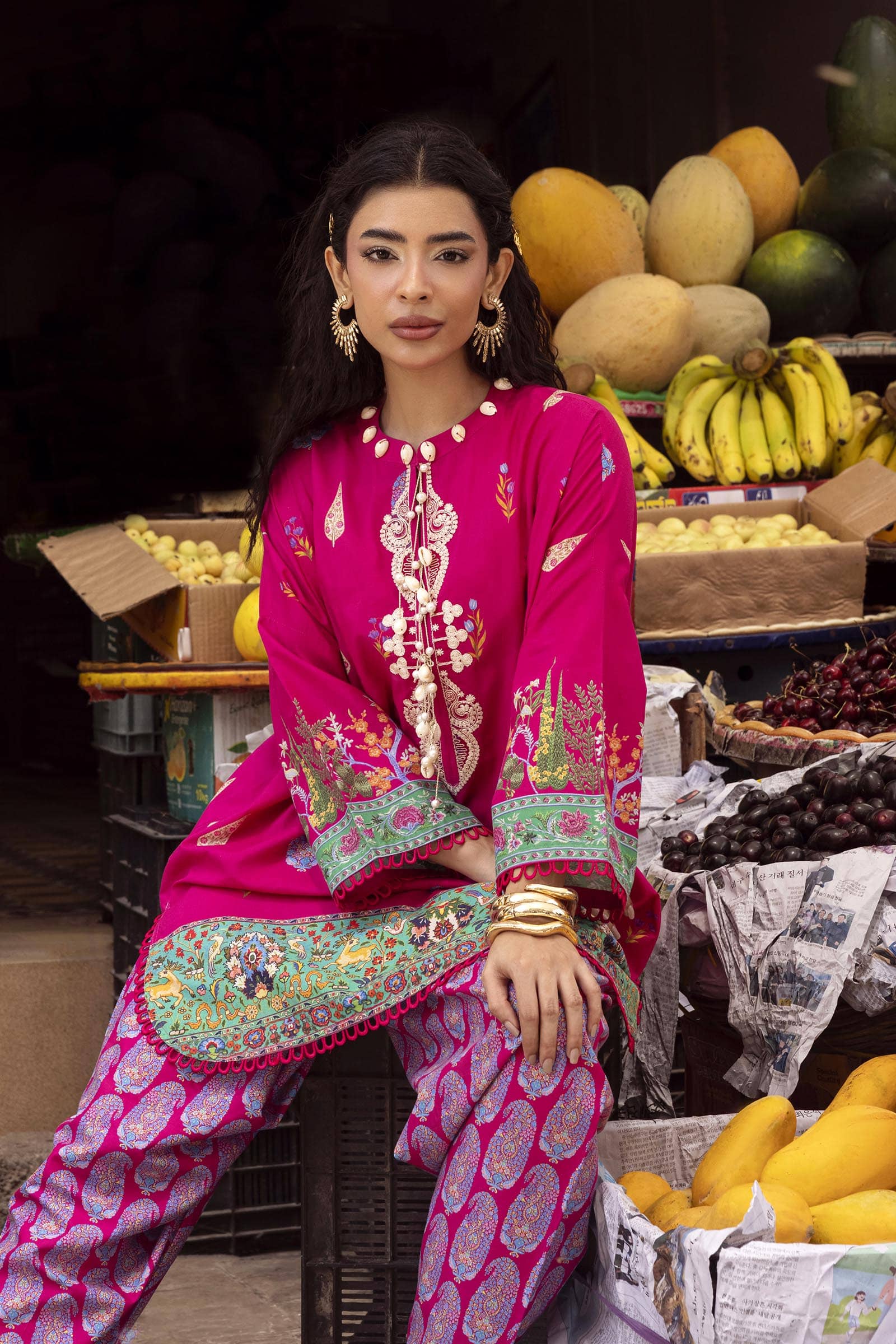 Sana Safinaz Mahay 26/Vol 4/6B/Shirt Bottom Set