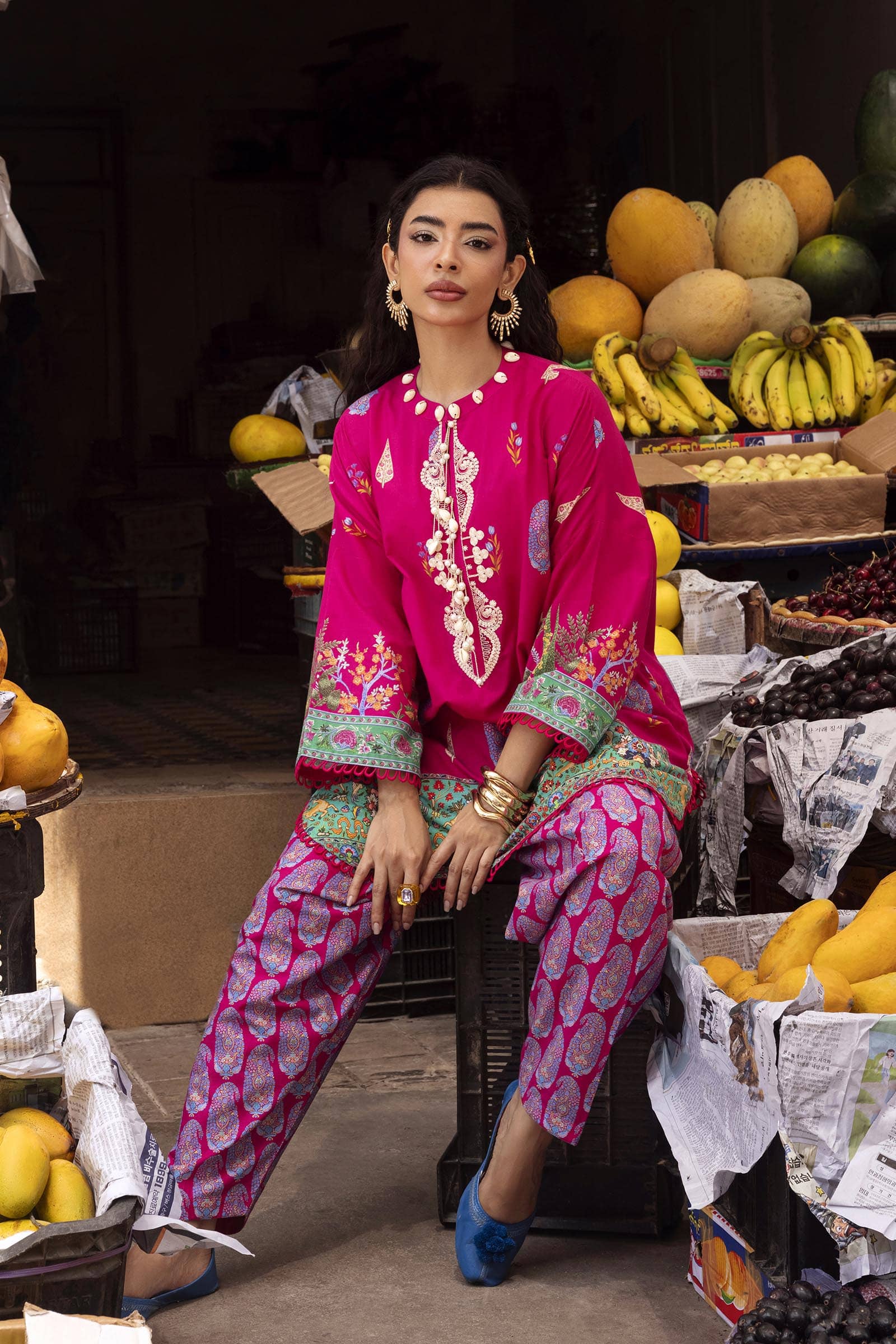 Sana Safinaz Mahay 26/Vol 4/6B/Shirt Bottom Set