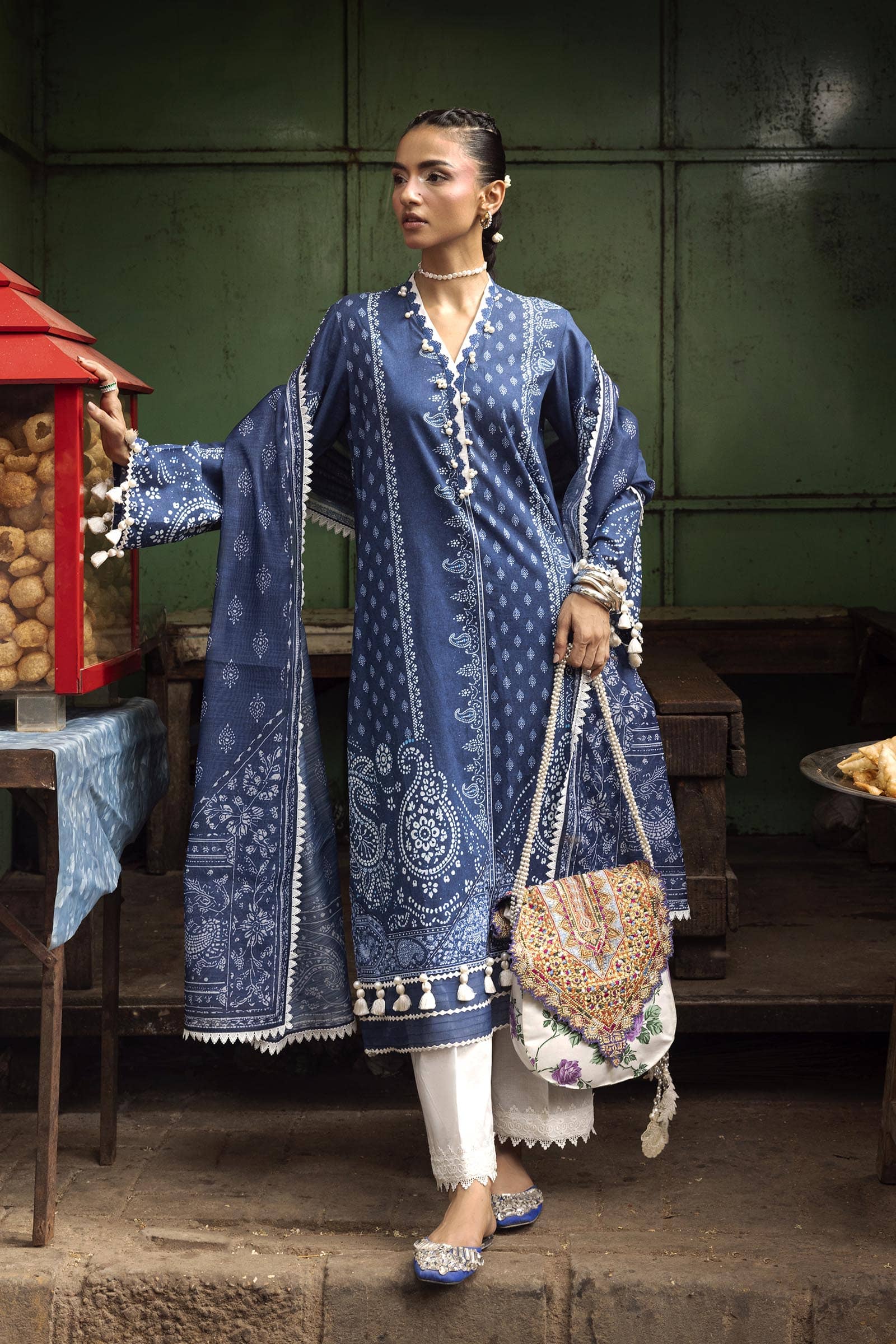 Sana Safinaz Mahay 26/Vol4/4A/Shirt Dupatta Set