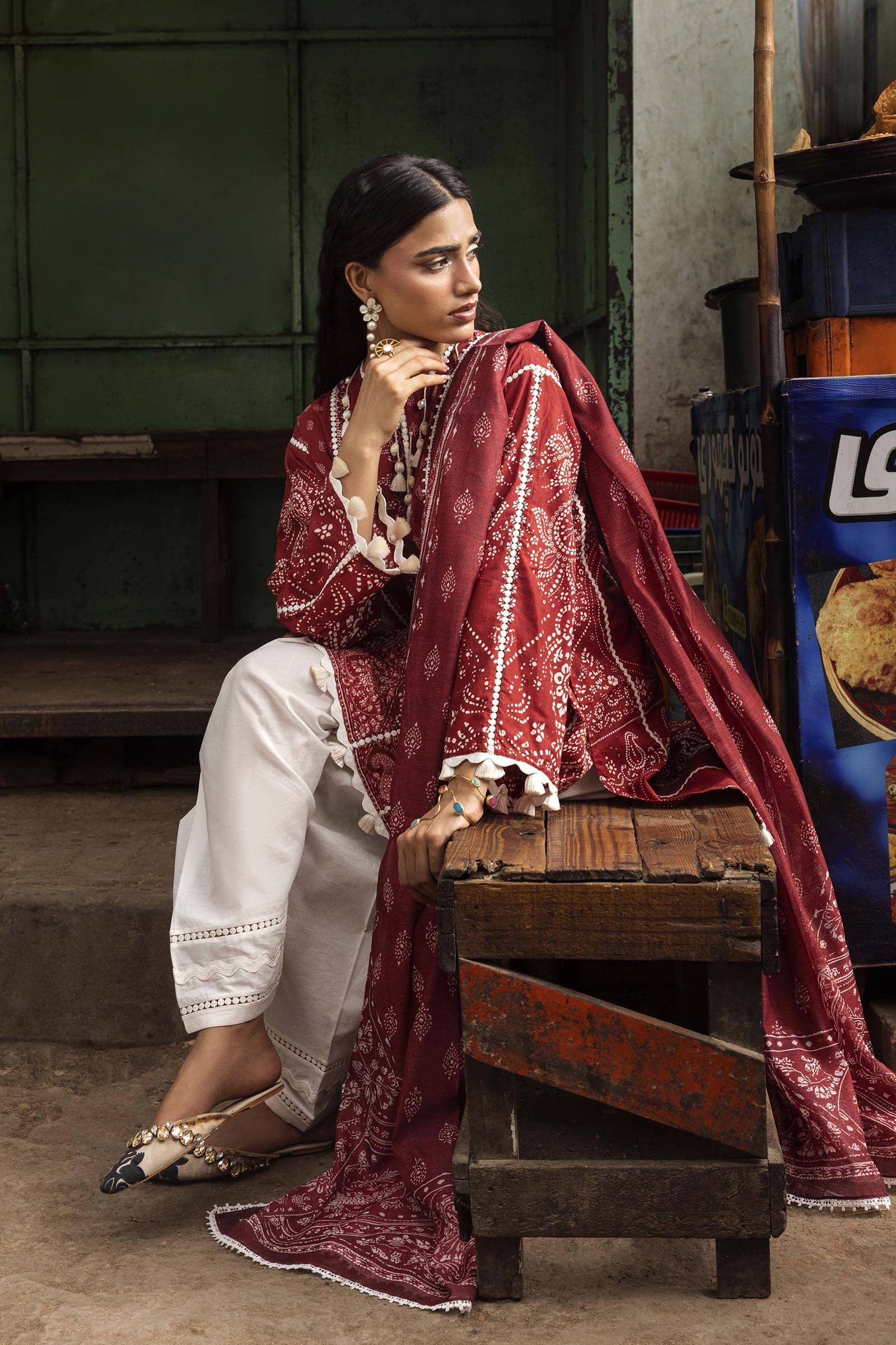 Sana Safinaz Mahay 26/Vol4/4B/Shirt Dupatta Set