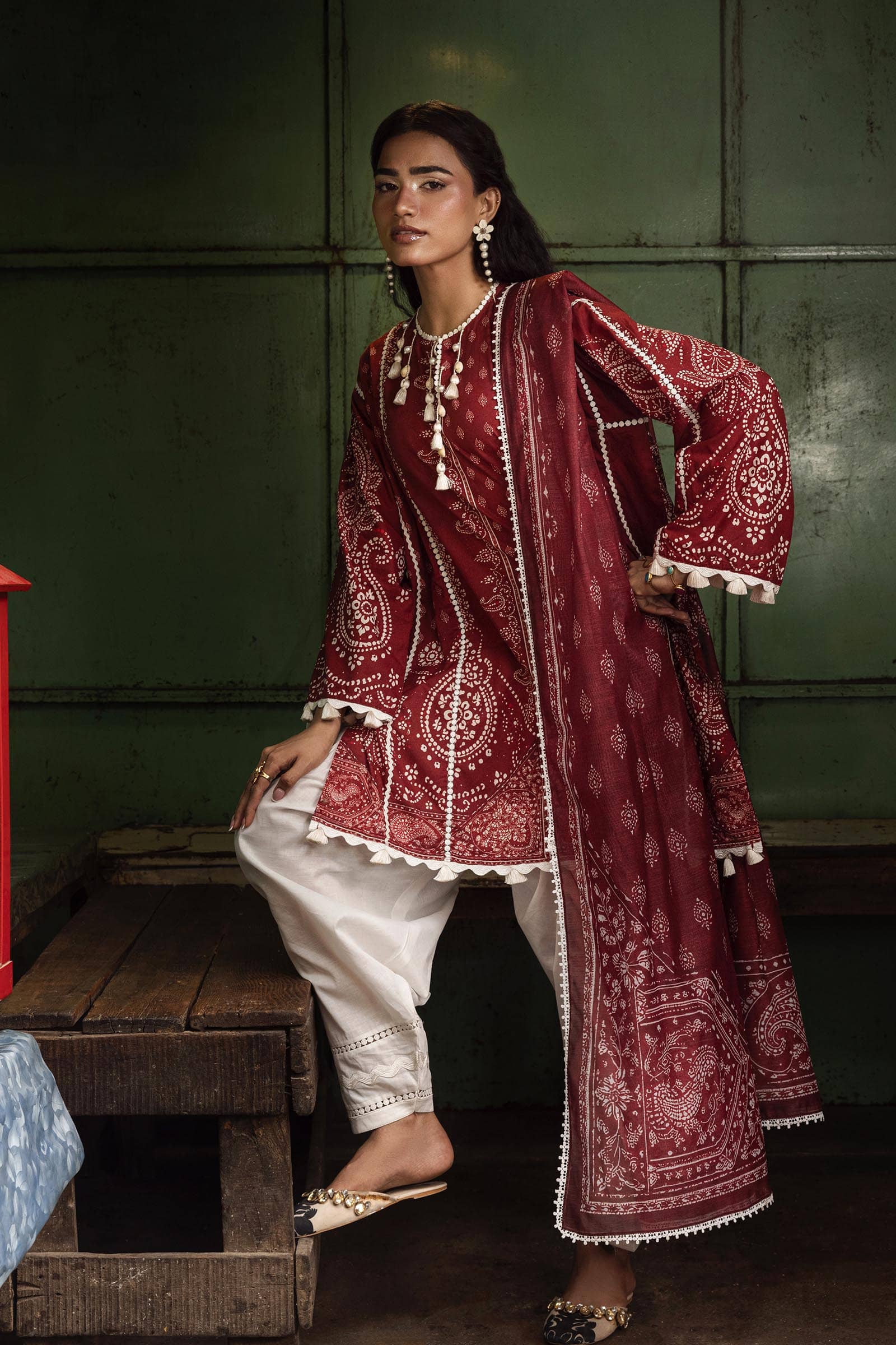 Sana Safinaz Mahay 26/Vol4/4B/Shirt Dupatta Set