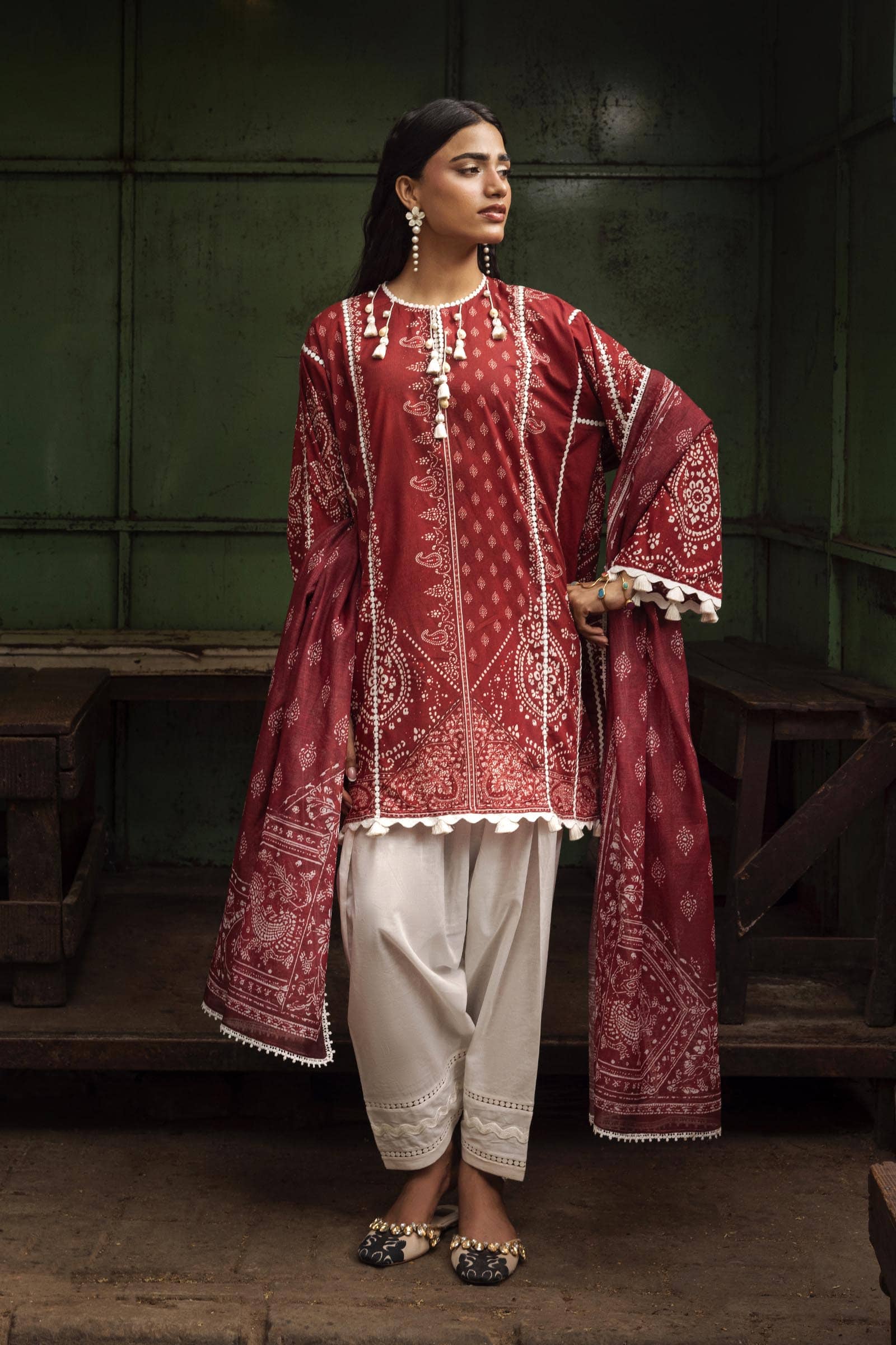 Sana Safinaz Mahay 26/Vol4/4B/Shirt Dupatta Set