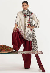 Sana Safinaz Mahay Luxury Winter Brands Restocked/Sana Safinaz Mahay Winter 25/Linen Suit/4A