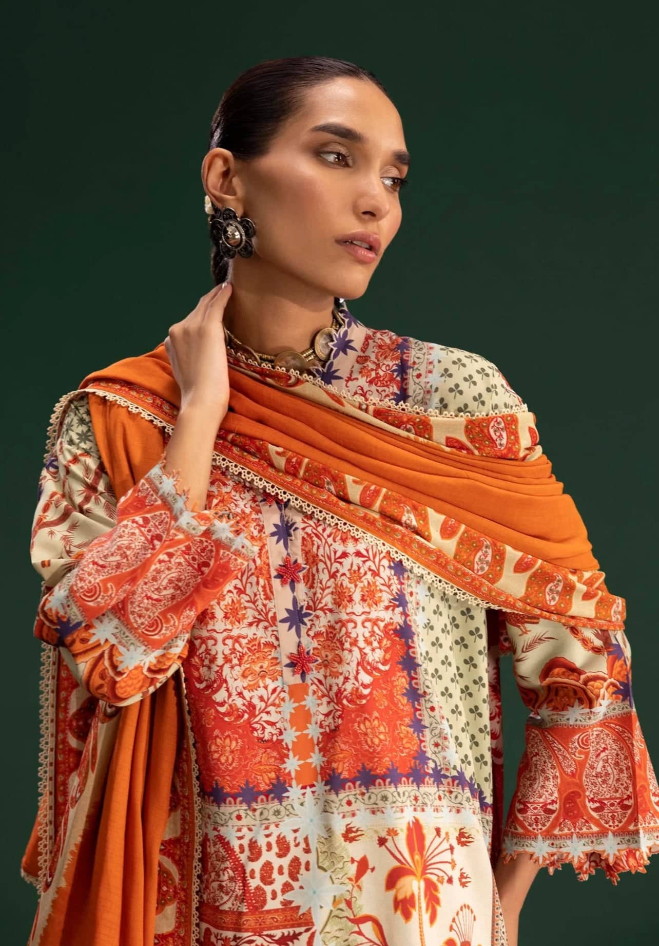 Sana Safinaz Mahay Luxury Winter Brands Sana Safinaz Mahay Winter 25/Linen Suit/3 B