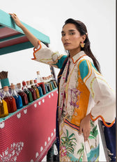 Sana Safinaz Mahay Luxury Winter Brands Sana Safinaz Mahay Winter 25/Slub Linen Suit/10A/Shirt Dupatta Set